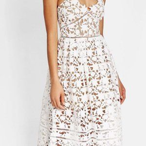 SELF PORTAIT WHITE AZALEA DRESS